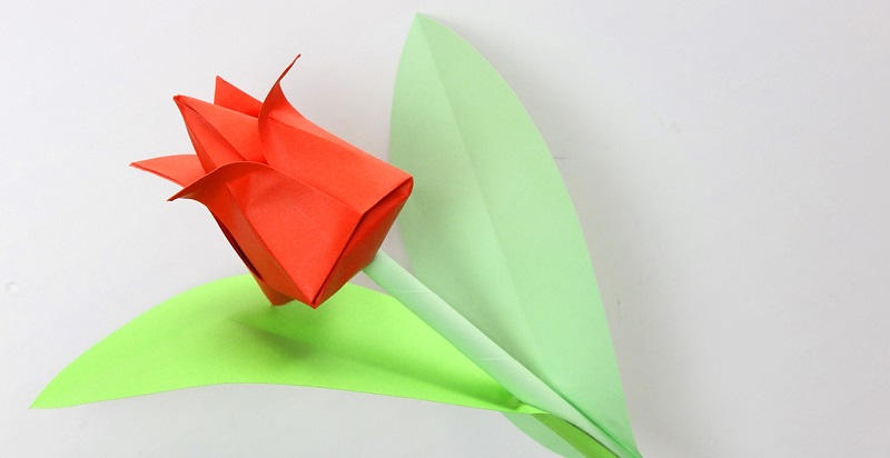 tulipanes de papel